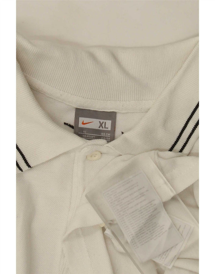 Męska koszulka polo Nike Graphic XL, biała, bawełniana