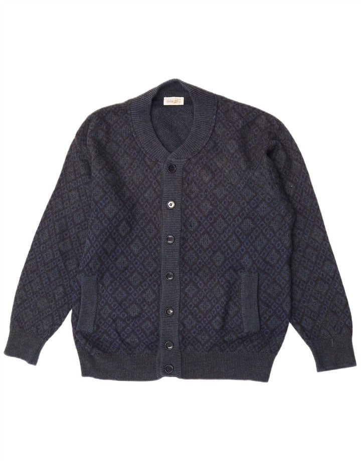 Męski sweter rozpinany Della Ciana IT 52 Duży granatowy Argyle/Diament
