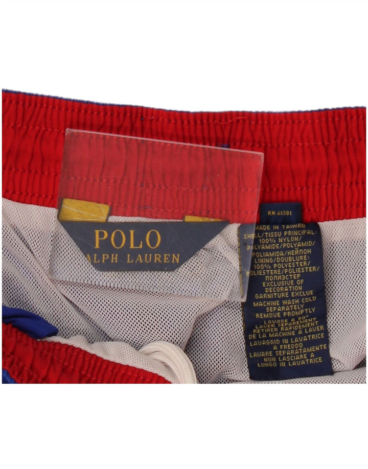 Męskie spodenki kąpielowe Polo Ralph Lauren, średni niebieski nylon