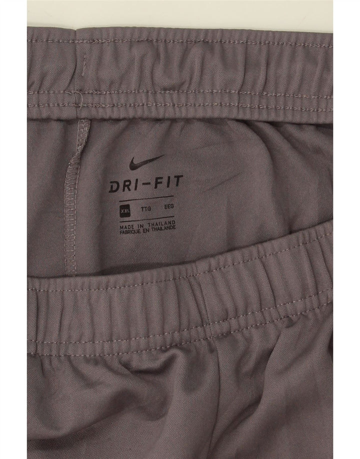 NIKE Mens Dri Fit Tracksuit Trousers 2XL  Grey Polyester Vintage Nike and Second-Hand Nike from Messina Hembry 