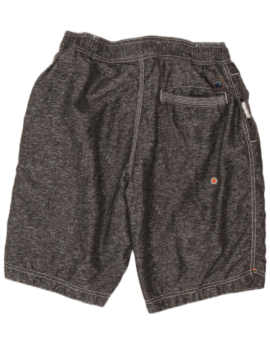 Męskie szorty kąpielowe Superdry z grafiką XL, szary, nakrapiany poliester