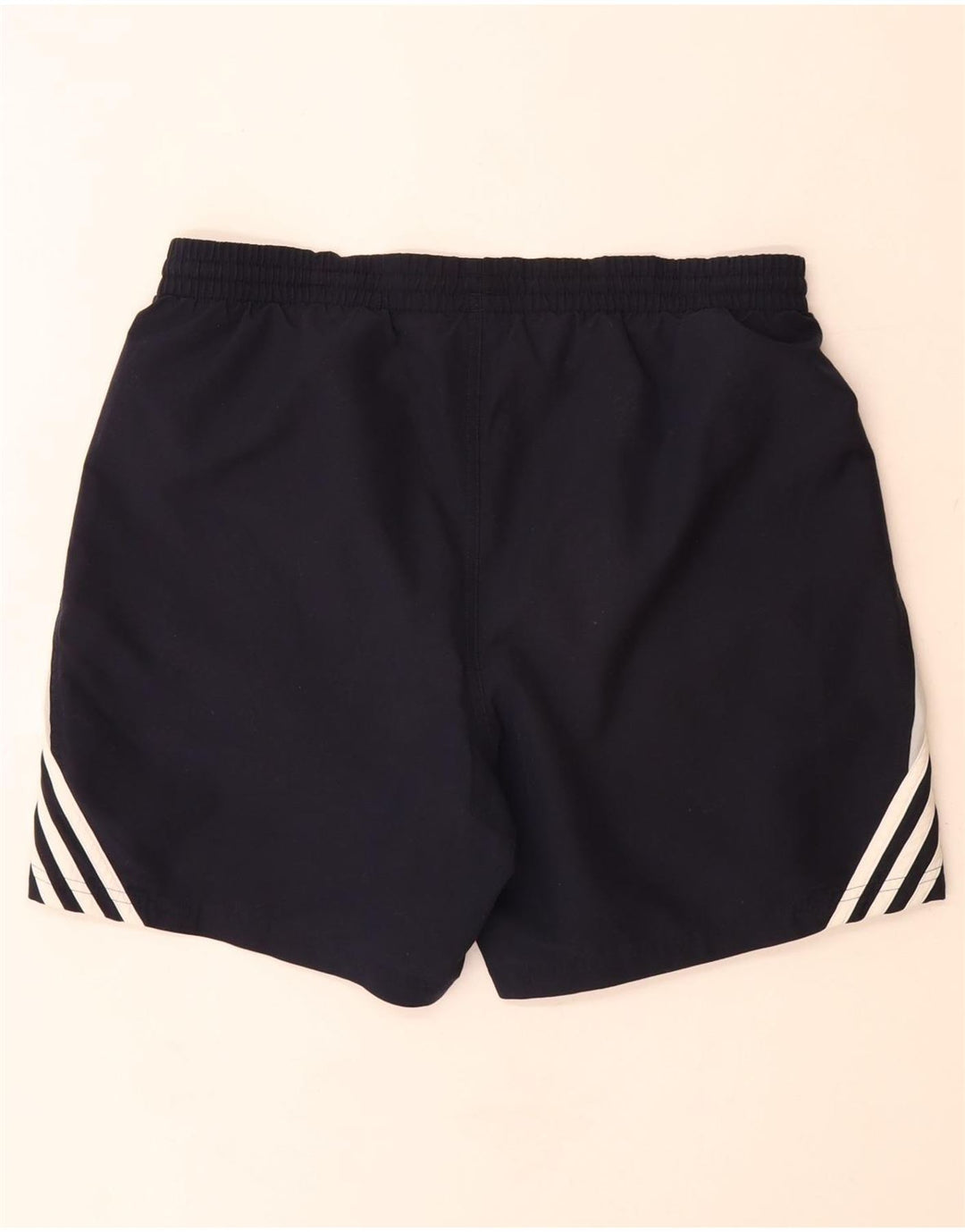 Męskie spodenki sportowe Adidas, duże, granatowe, z blokami kolorów, poliestrowe