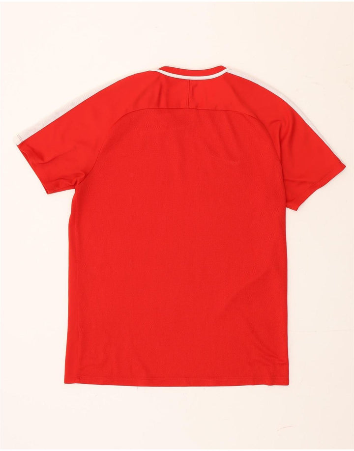 Męski T-shirt Nike Dri Fit Top, duży, czerwony, z blokami kolorów