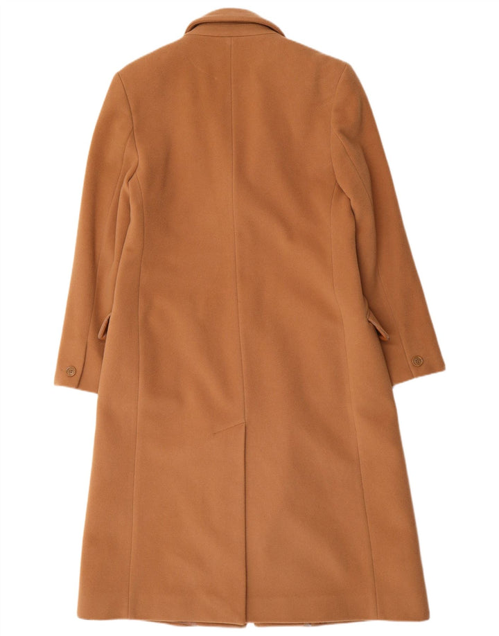 LAURA ASHLEY Płaszcz damski UK 14, duży, brązowy, z dziewiczej wełny