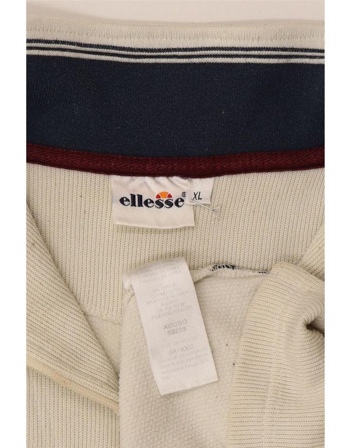 Męska bluza z zamkiem błyskawicznym ELLESSE XL, szara, bawełniana