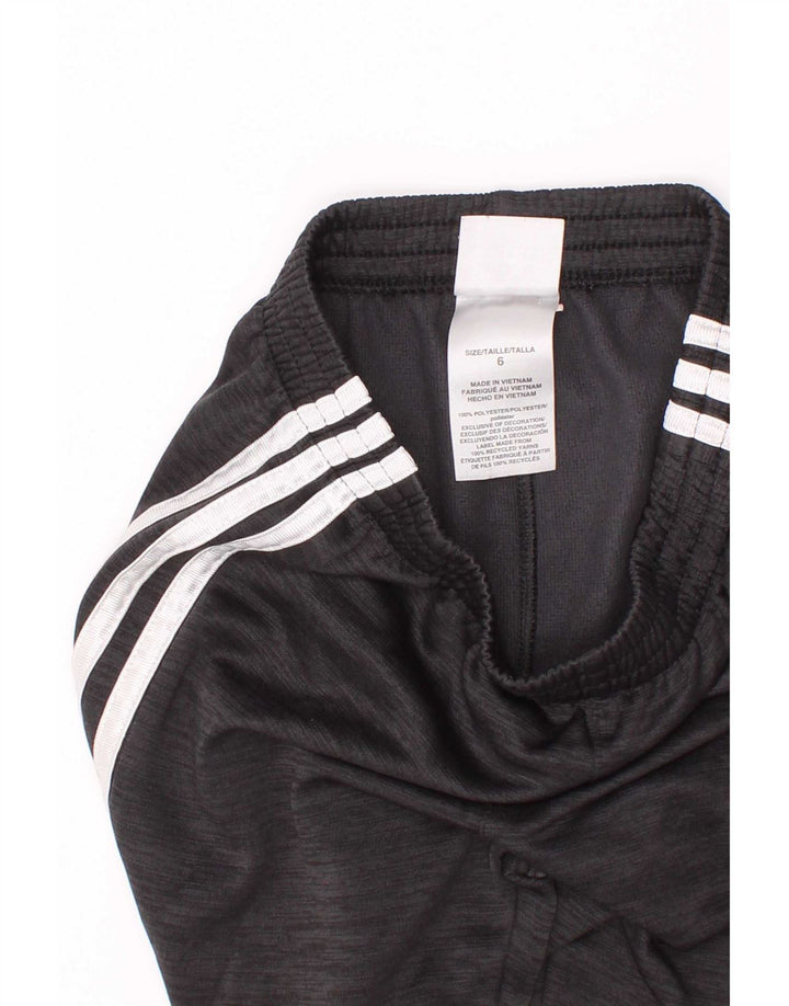 Adidas Chłopięce Spodnie Dresowe Joggery 5-6 Lat Szary Nakrapiany Poliester