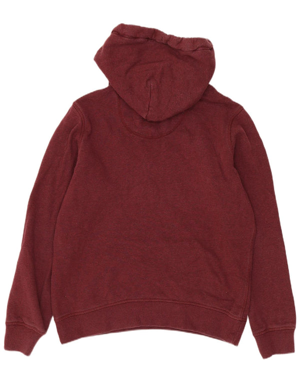 Jack Wills Womens Oversized Hoodie Jumper UK 10 Small  Burgundy Cotton