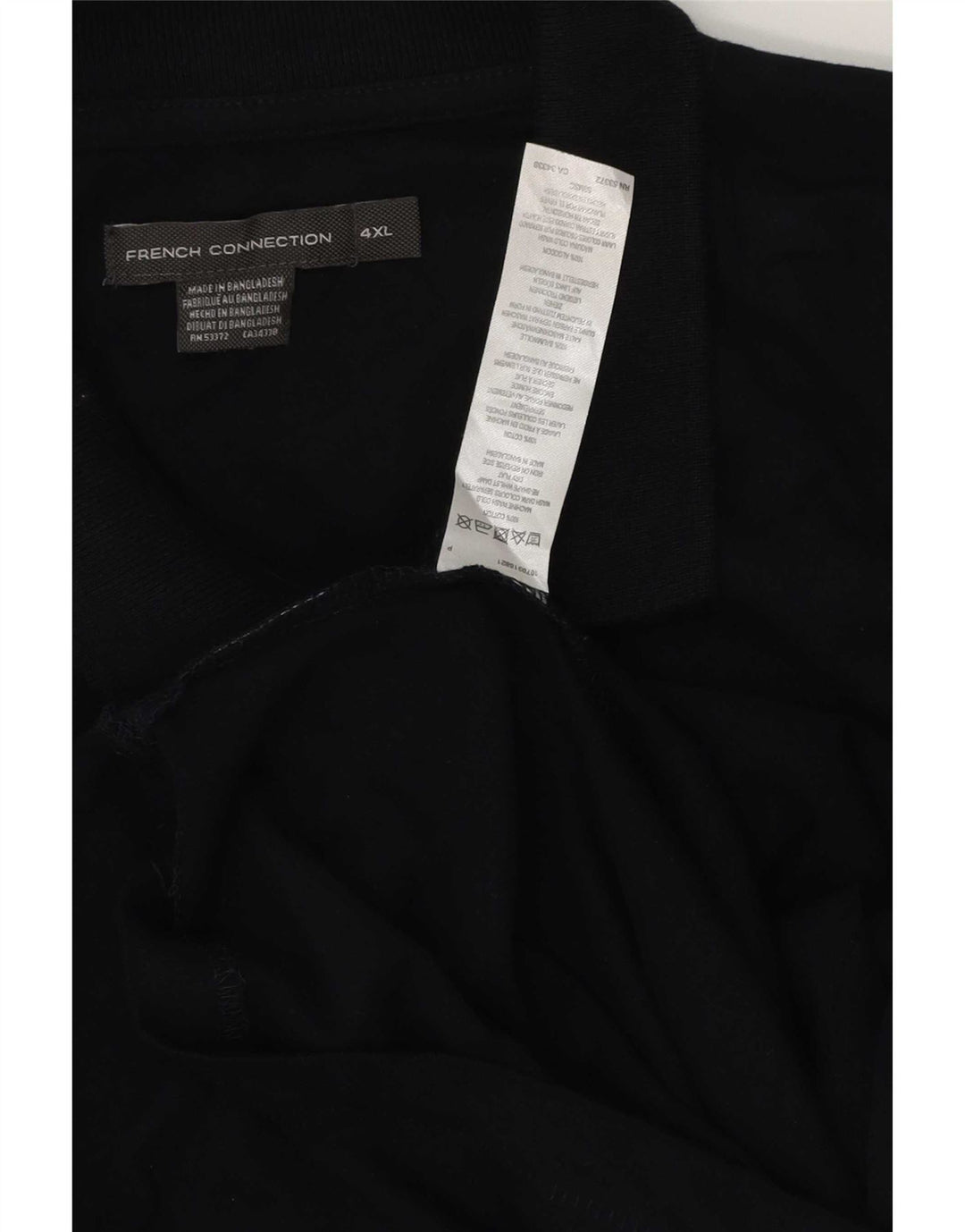 Męska koszulka polo French Connection 4XL, granatowa, bawełniana