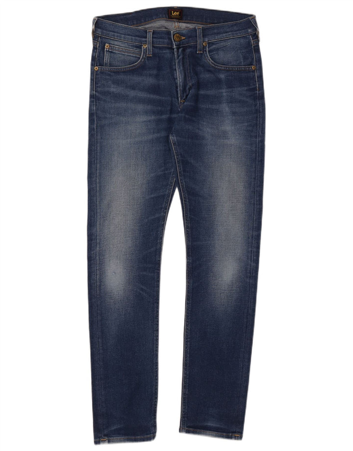 Lee Męskie Luke Slim Jeans W30 L32 Niebieskie bawełniane