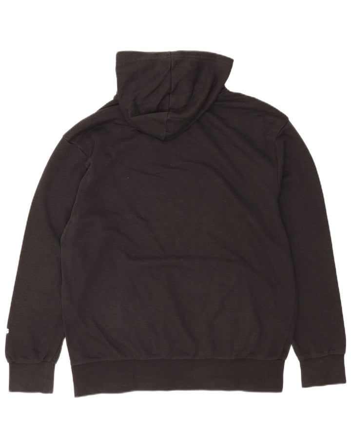 Męska bluza z kapturem Adidas Graphic, średnia czarna, bawełniana