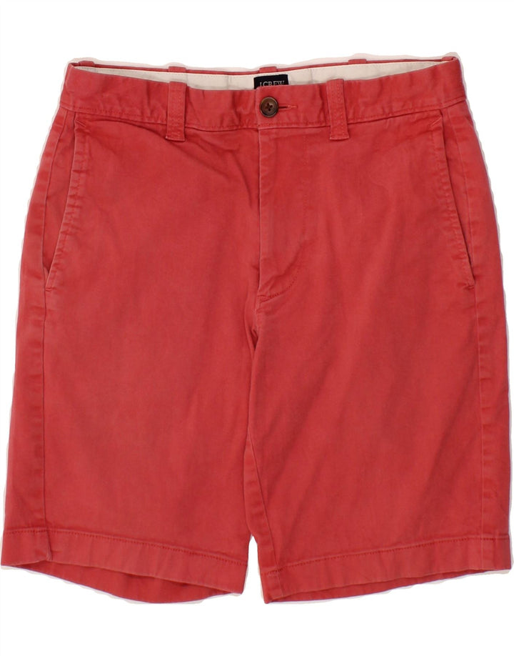J. CREW Mens Chino Shorts W28 Small Red Cotton Vintage J. Crew and Second-Hand J. Crew from Messina Hembry 
