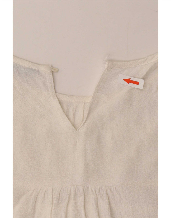 Bluzka damska Zara Top UK 16 Large Biała Wiskoza
