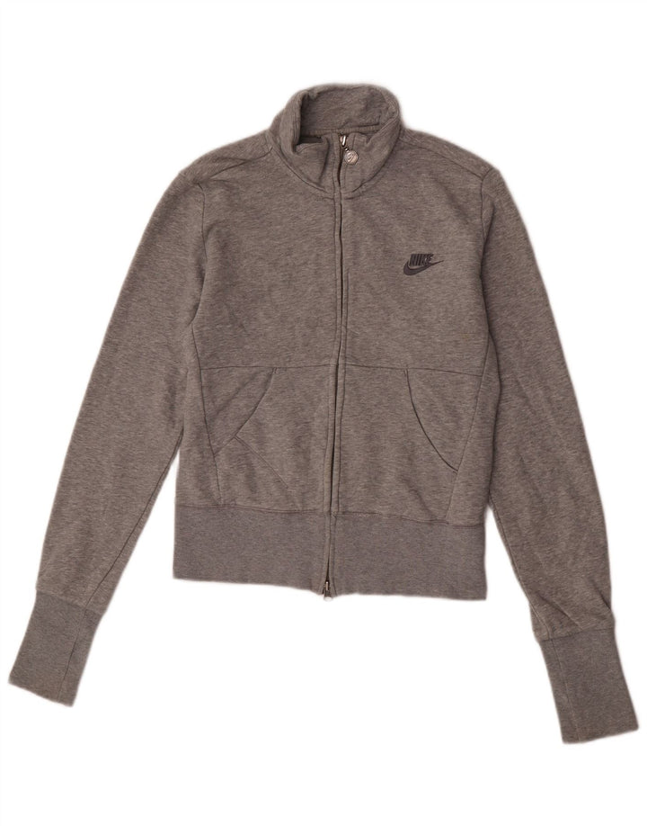 Damska bluza dresowa Nike, UK 10/12, średnia szara, nakrapiana bawełna