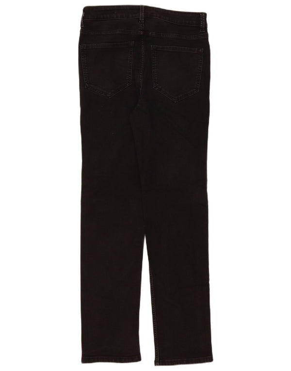 Marks & Spencer Damskie The Sienna Straight Jeans UK 12 Medium W30 L30 Czarny