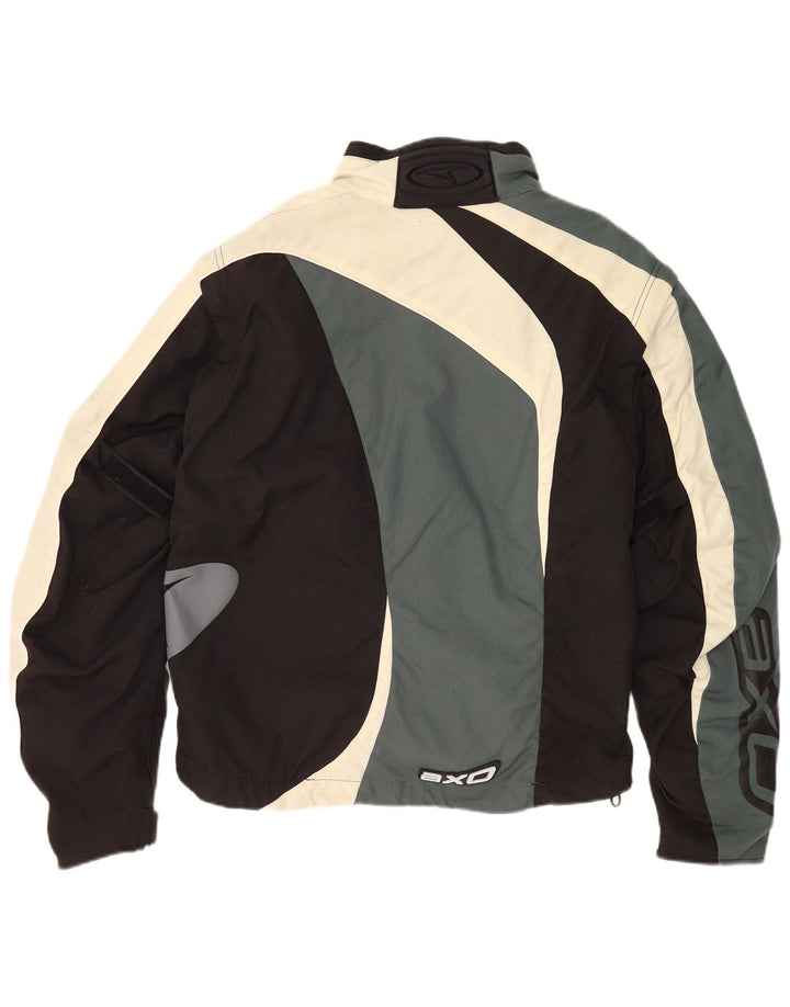 Męska kurtka AXO Graphic Racer UK 44 2XL Czarny poliester z blokami kolorów