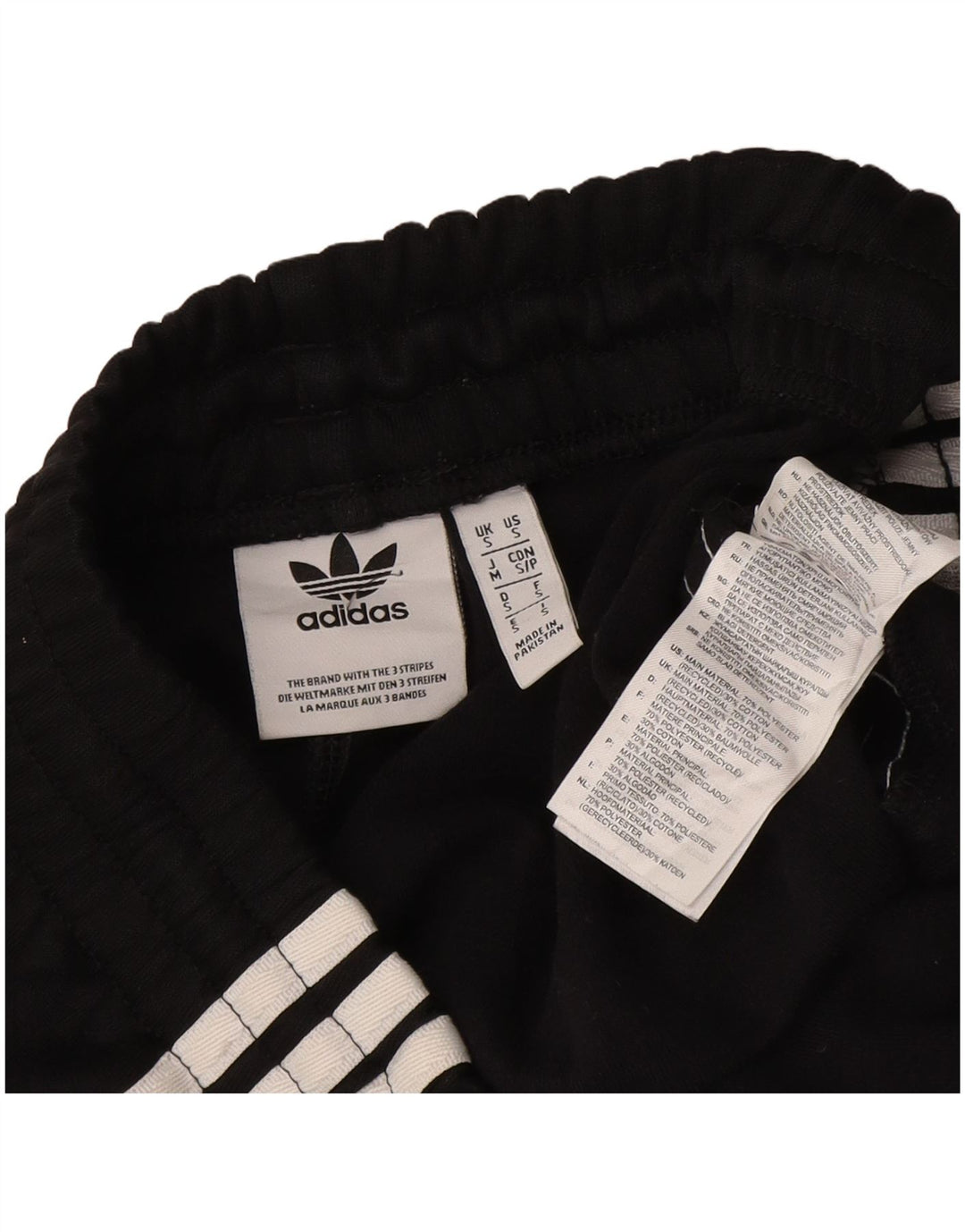 Adidas Męskie Spodnie Dresowe Joggery Małe Czarne Poliester