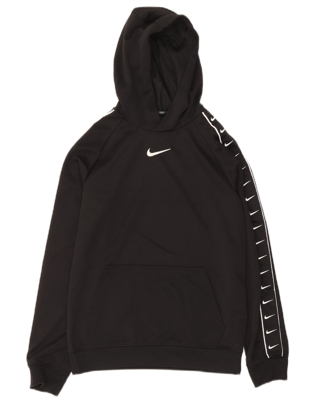 Chłopięcy sweter z kapturem Nike z grafiką, rozmiar 12-13 lat, duży, czarny, poliester