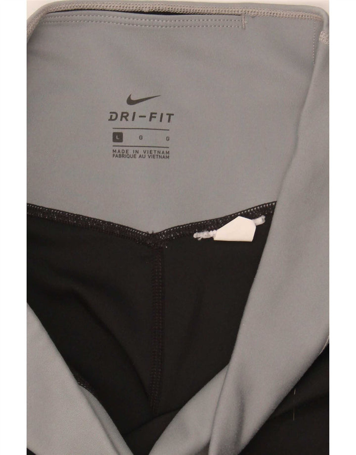 Damskie legginsy Nike Dri Fit Crop UK 14, duże, wielokolorowe bloki kolorów