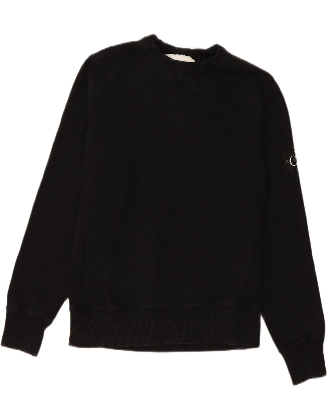 Męska bluza Calvin Klein, sweter XS, czarna, bawełniana