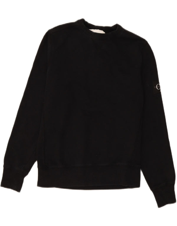 Męska bluza Calvin Klein, sweter XS, czarna, bawełniana