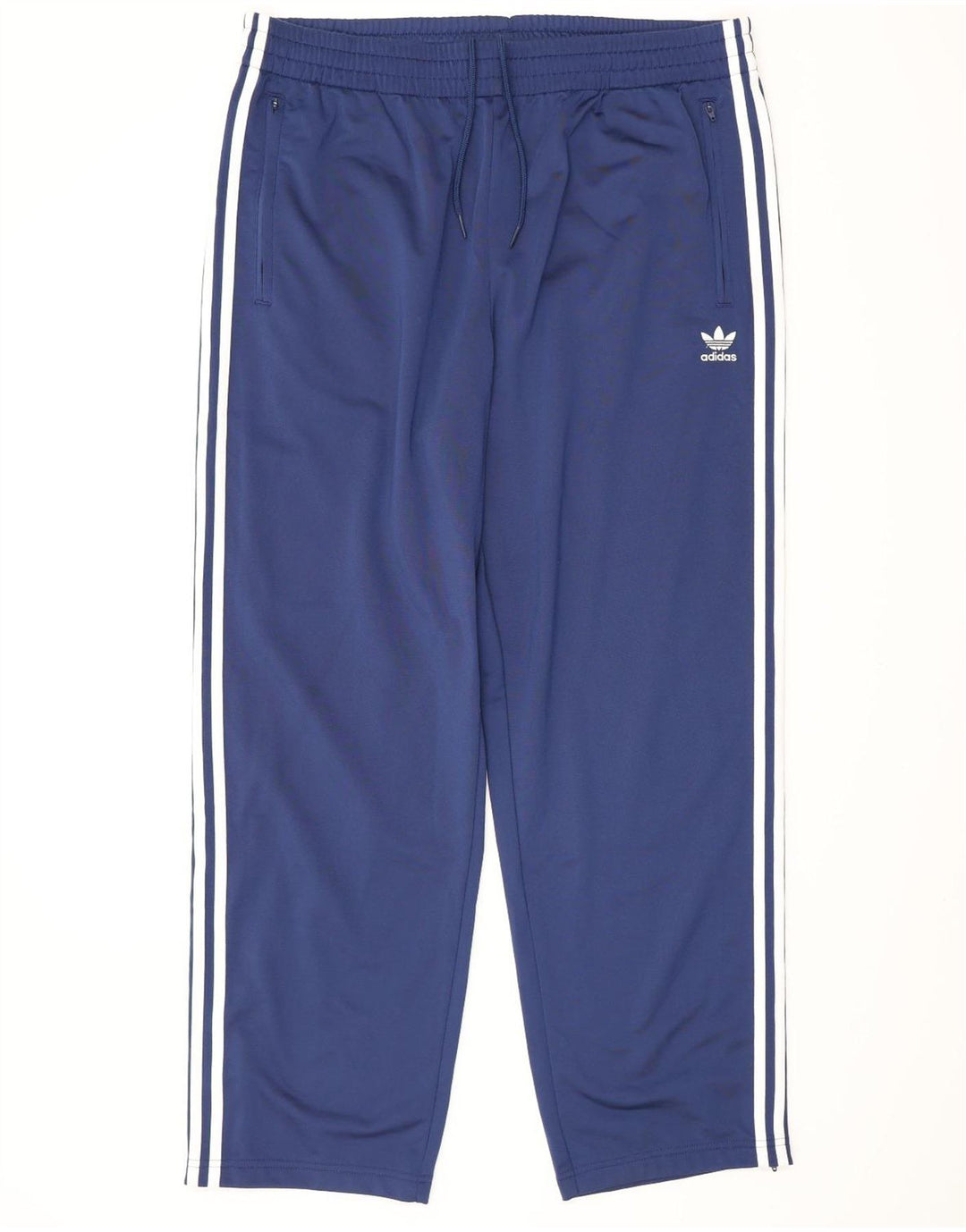Męskie spodnie dresowe ADIDAS XL, granatowe, poliestrowe