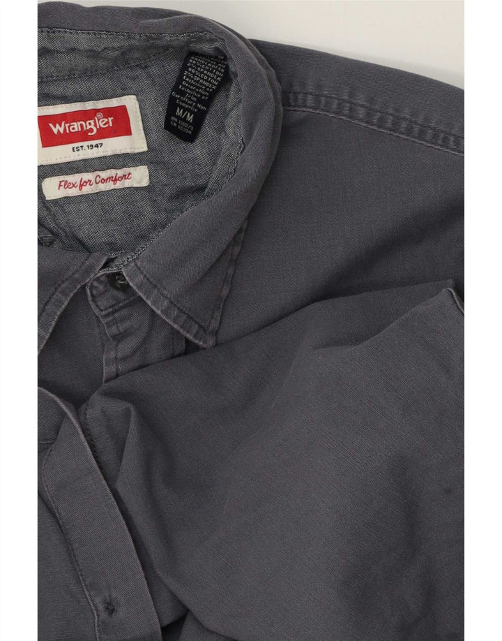 Koszula męska z krótkim rękawem Wrangler, średnia, granatowa, bawełniana