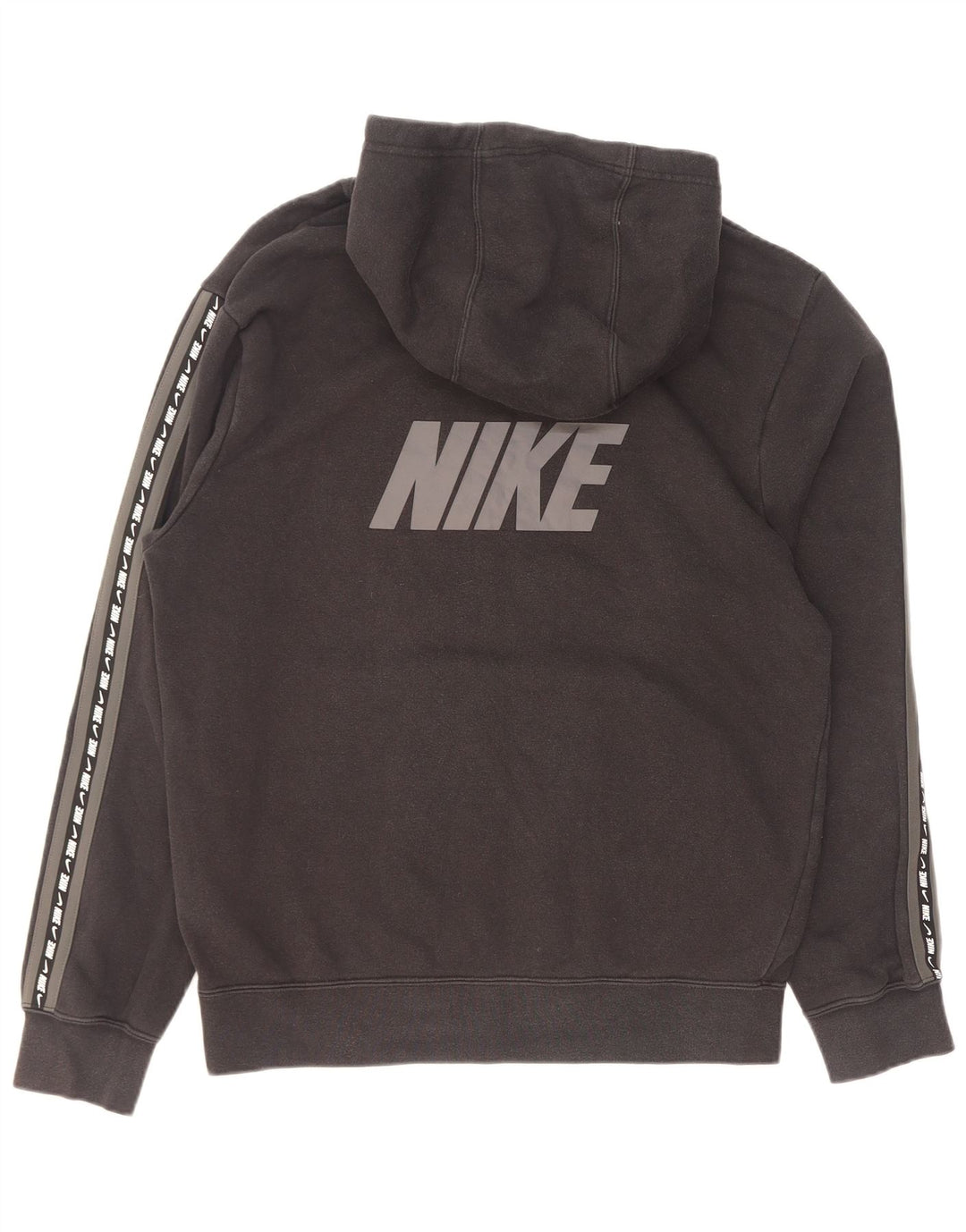 Męski sweter z kapturem Nike z grafiką, mały, czarny, bawełniany