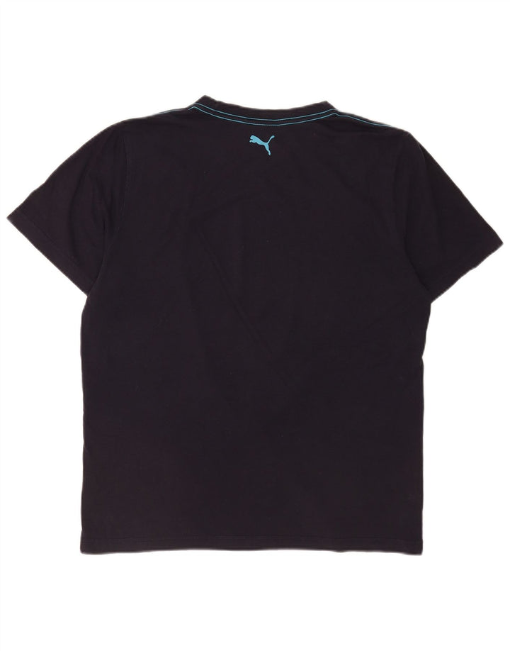 Męski T-shirt Puma z grafiką, duży, granatowy