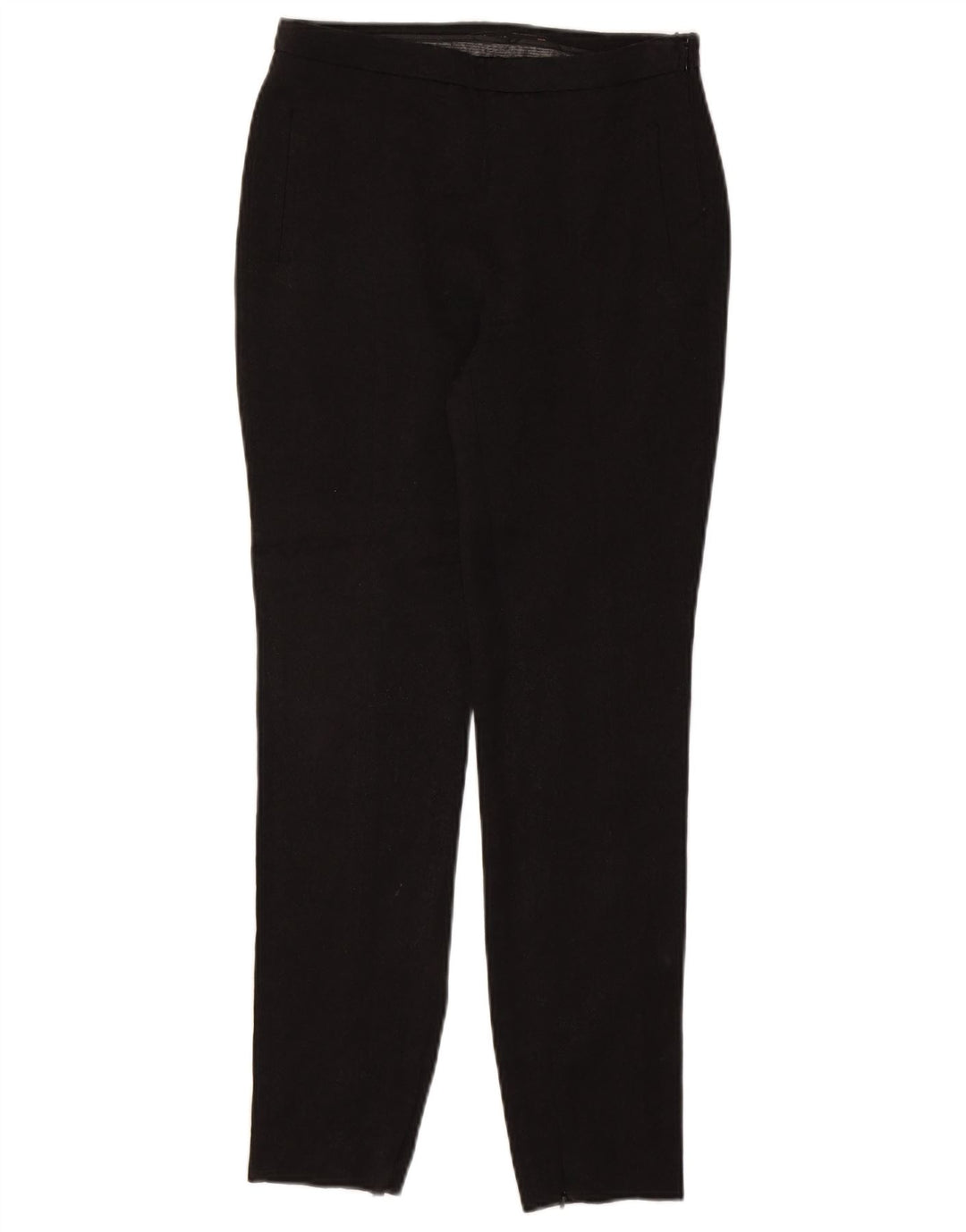 ZARA Womens Slim Casual Trousers Small W26 L28 Black