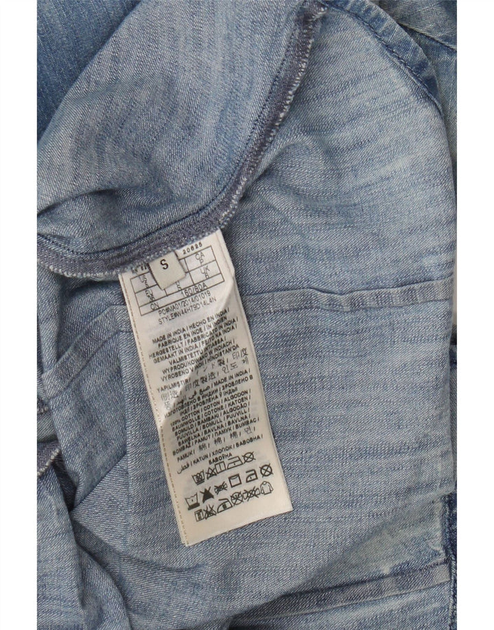 Damska koszula jeansowa oversize Guess UK 6 XS, niebieska, bawełniana