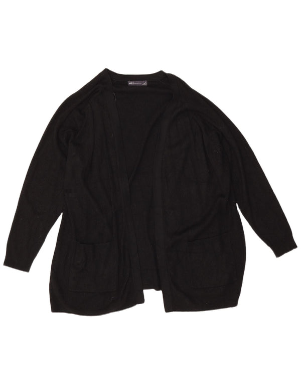 Marks & Spencer Damski sweter rozpinany UK 18 XL, czarna wiskoza