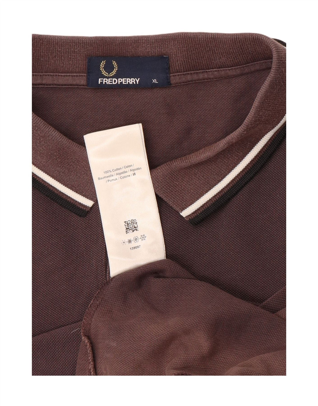 Męska koszulka polo Fred Perry XL, brązowa, bawełniana