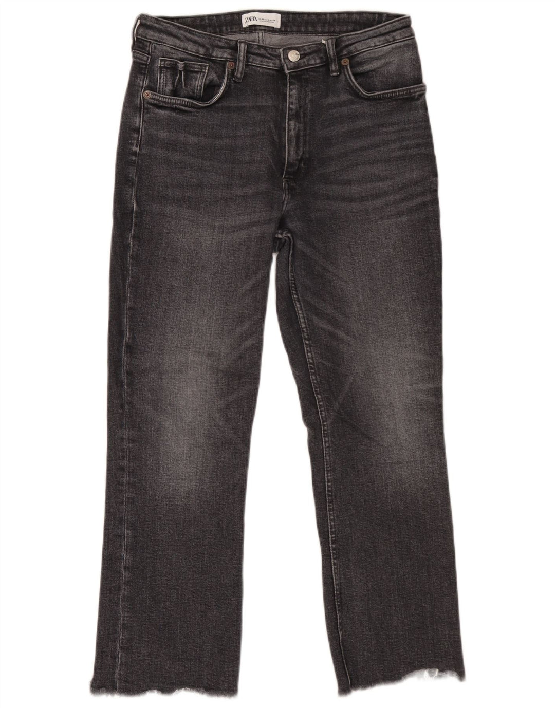 Damskie proste dżinsy Zara EU 40 Medium W30 L26 Szare