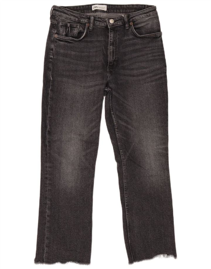 Damskie proste dżinsy Zara EU 40 Medium W30 L26 Szare