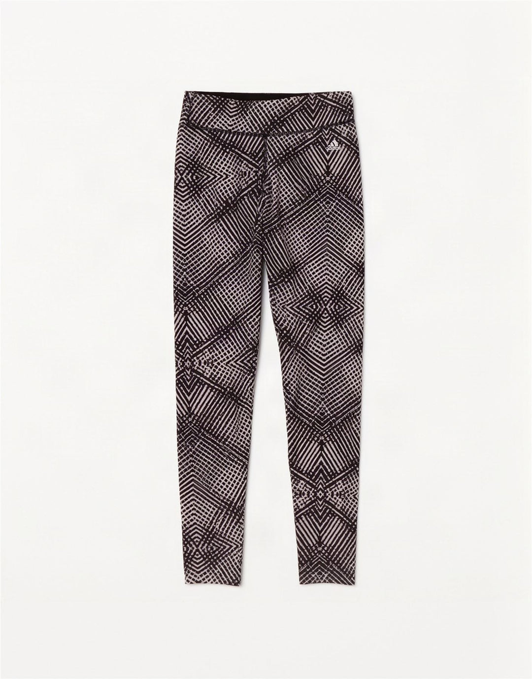 Damskie legginsy Adidas Climalite UK 4/6 XS Czarny geometryczny poliester