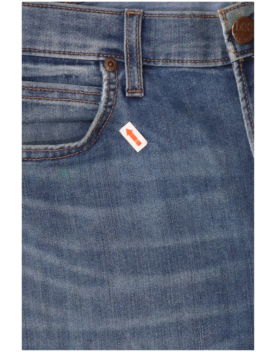 Damskie jeansy Lee Rider Slim W30 L34 Niebieskie, bawełniane