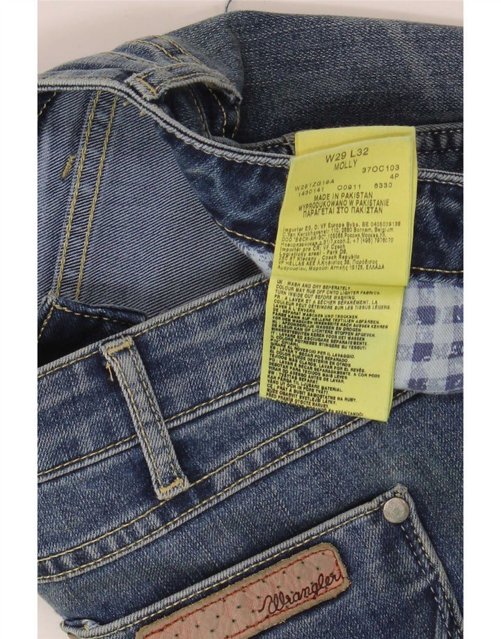 Damskie jeansy Wrangler Molly Slim W29 L32 Niebieskie bawełniane
