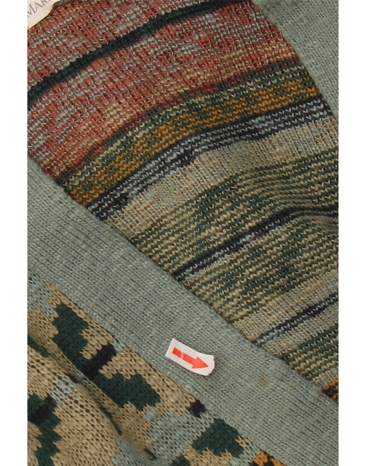 Marks & Spencer Męski sweter rozpinany, średni, wielokolorowy Fair Isle