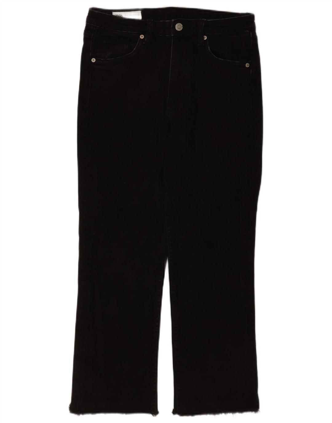 Dżinsy damskie Zara Cropped EU 38 Small W28 L25 Czarne