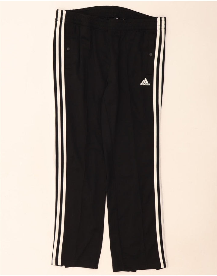 Damskie spodnie dresowe Adidas UK 16/18, duże, czarne, poliestrowe