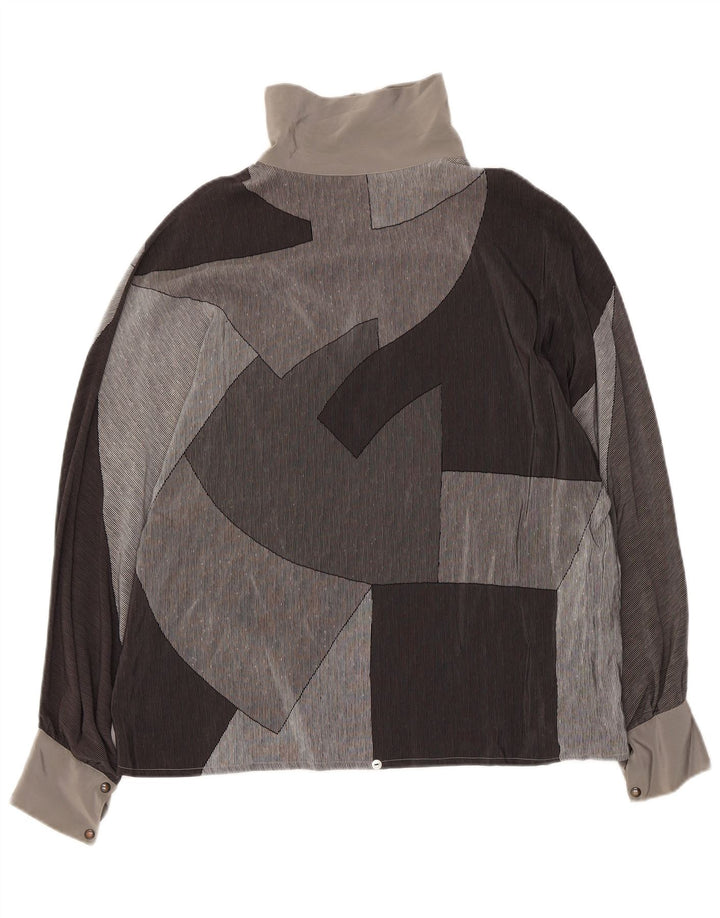 Vintage damska bluzka z długim rękawem Top IT 48 XL Wielobarwny patchwork