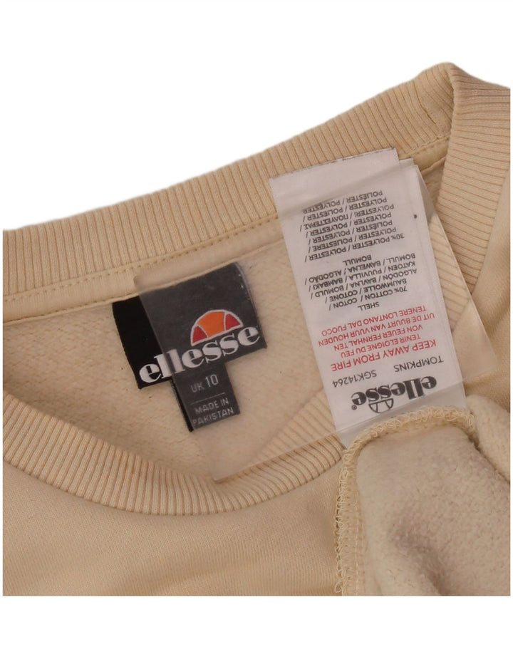 Damski sweter oversize ELLESSE z grafiką UK 10, mały beż