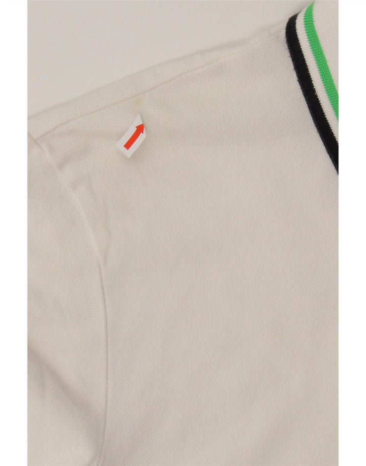 GAS Mens Polo Shirt Medium White Cotton Vintage Gas and Second-Hand Gas from Messina Hembry 