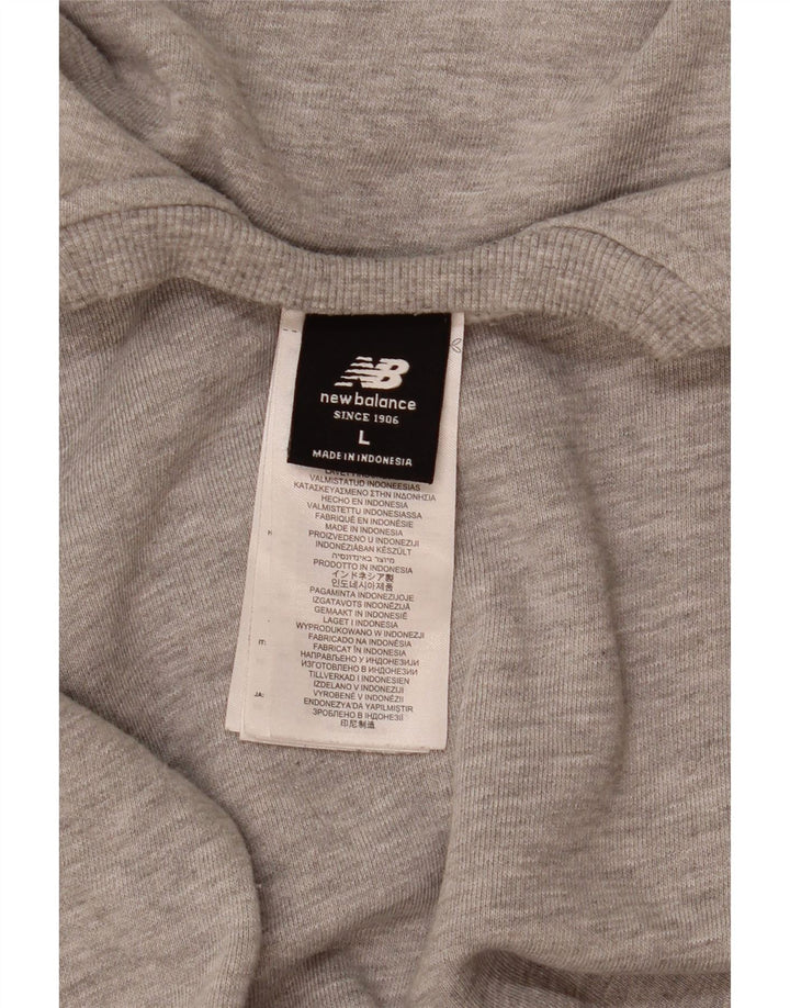 Męska bluza New Balance, duża, szara, nakrapiana bawełna