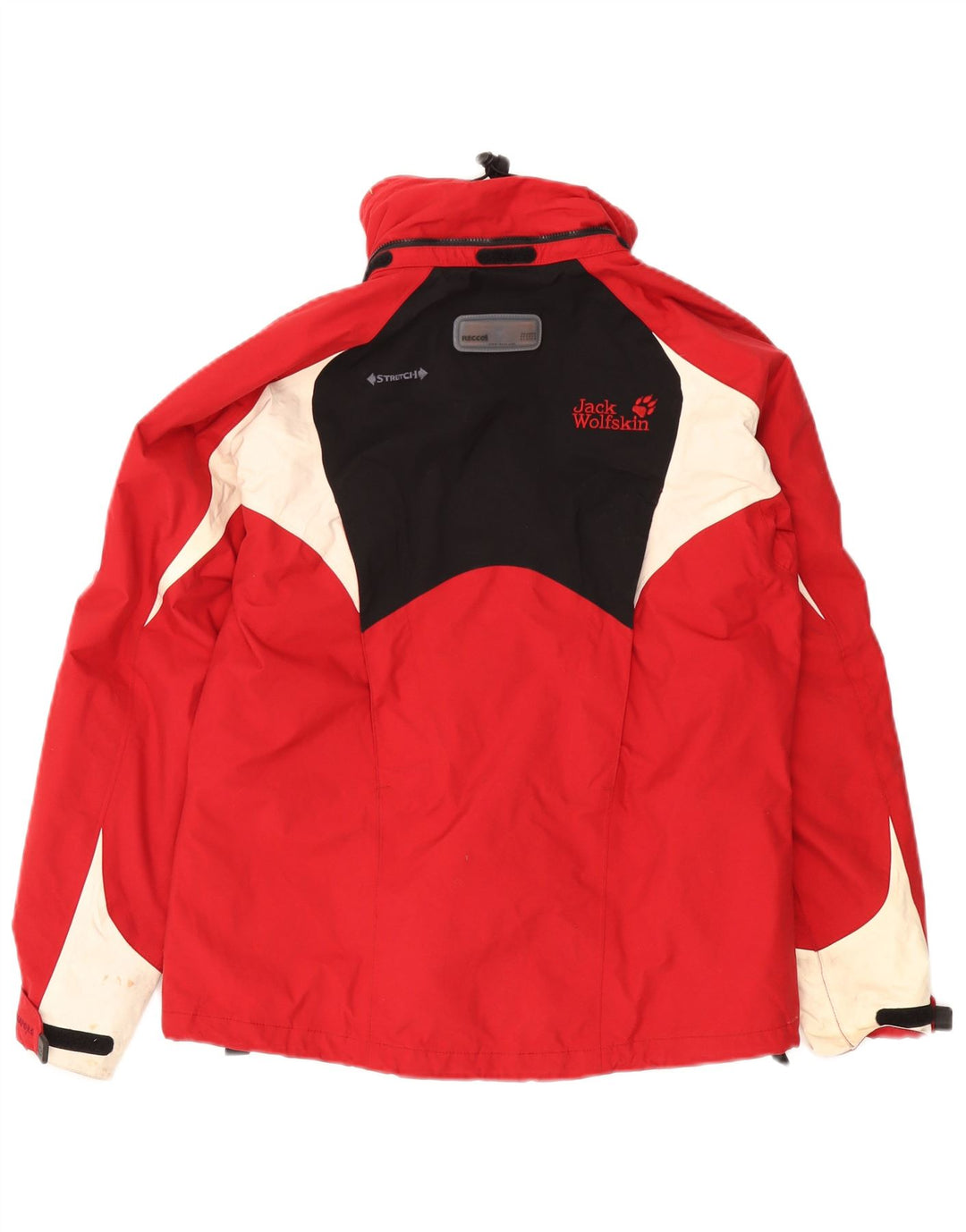 Damska kurtka wiatrówka Jack Wolfskin UK 10 Small Red Colorblock