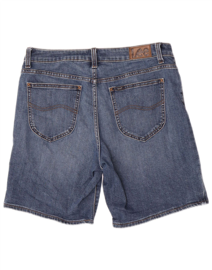 Damskie spodenki jeansowe Lee ze średnim stanem i regularnym krojem US 8 Medium W30, niebieska bawełna