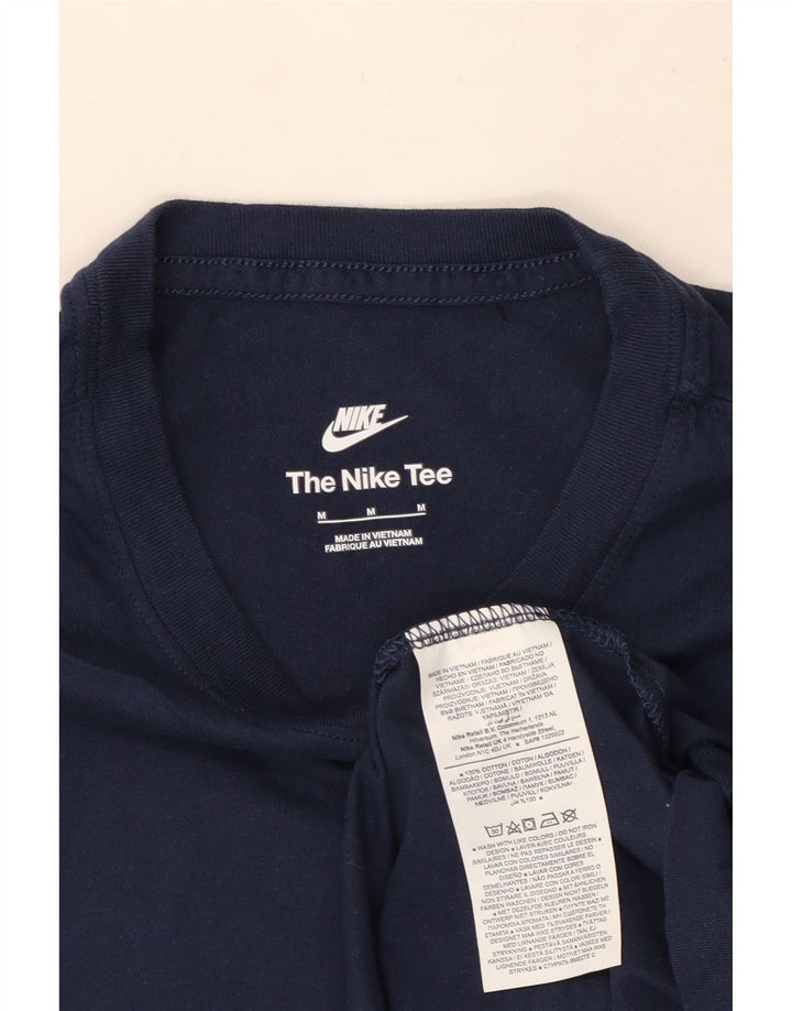 T-shirt męski Nike, średni, granatowy, bawełniany