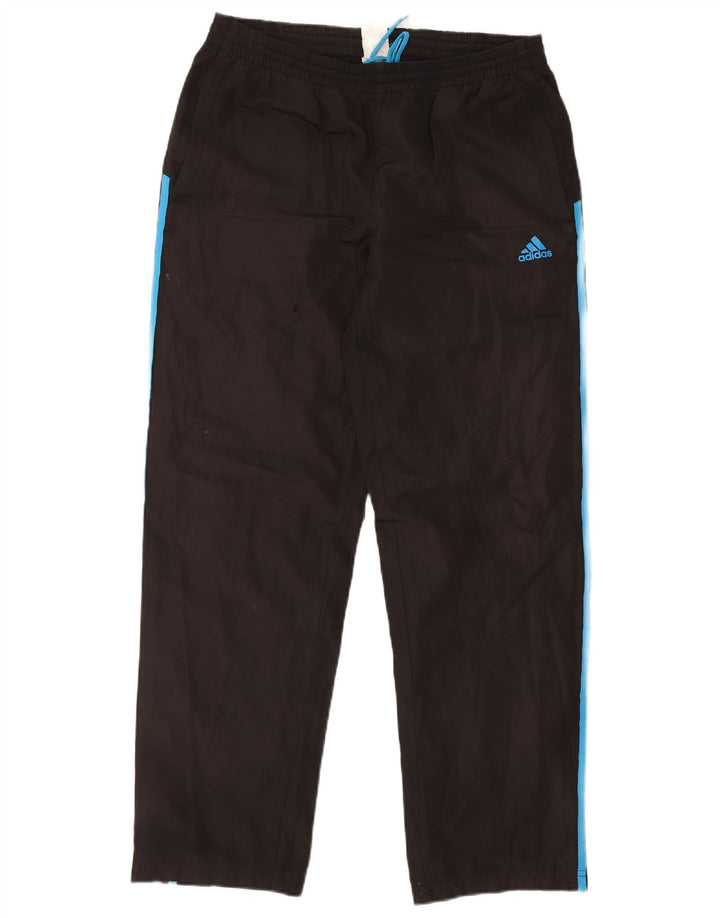 Męskie spodnie dresowe Adidas, średnio czarne, z blokami kolorów