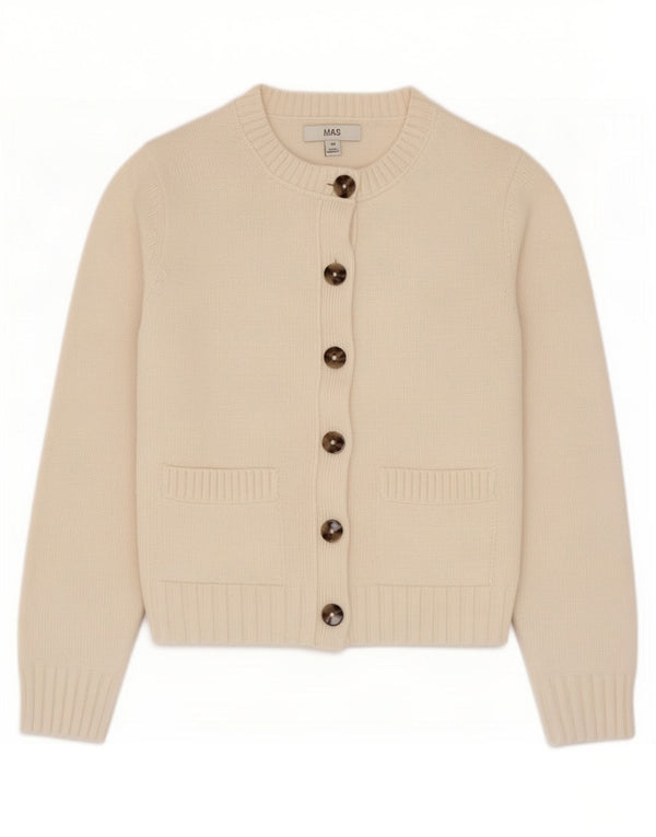 Marks & Spencer Damski sweter oversize UK 6 XS w kolorze złamanej bieli, bawełniany