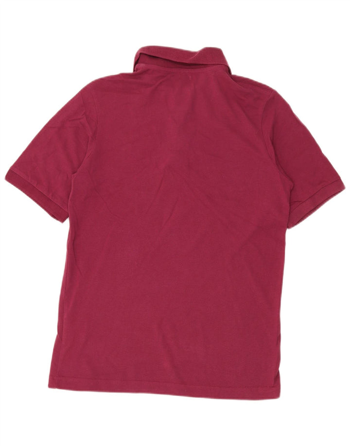 Męska koszulka polo Kappa, mała, bordowa, bawełniana